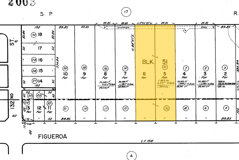 13320 S Figueroa St, Los Angeles, CA for rent - Plat Map - Image 2 of 2