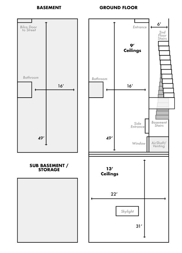 432 Hudson St, New York, NY 10014 - Unit Ground -  - Floor Plan - Image 1 of 1