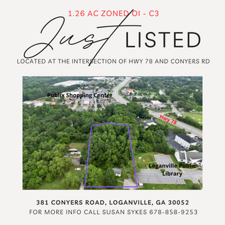 More details for 381 Conyers Rd, Loganville, GA - Land for Sale