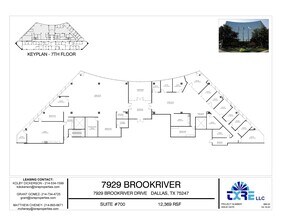 7929 Brookriver Dr, Dallas, TX to rent Floor Plan- Image 1 of 11