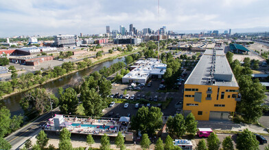 3455 Ringsby Ct, Denver, CO - aerial  map view