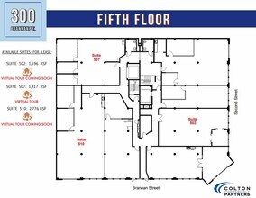 300 Brannan St, San Francisco, CA for rent Floor Plan- Image 1 of 1