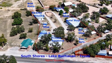 1504 RR 261, Buchanan Dam, TX - aerial  map view