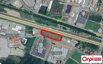 Bourgoin-Jallieu - Aerial map view