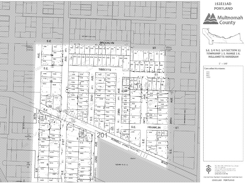 3417 SE 22nd Ave, Portland, OR for sale - Plat Map - Image 2 of 2