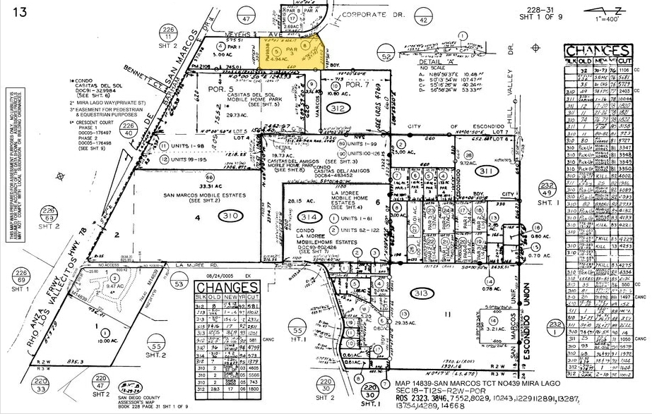 2351 Meyers Ave, Escondido, CA for rent - Plat Map - Image 2 of 5