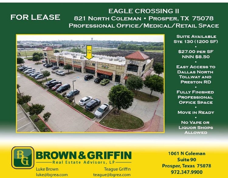 821 N Coleman St, Prosper, TX for sale - Building Photo - Image 1 of 1