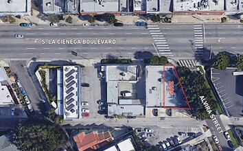 2683-2685 S La Cienega Blvd, Los Angeles, CA - aerial  map view