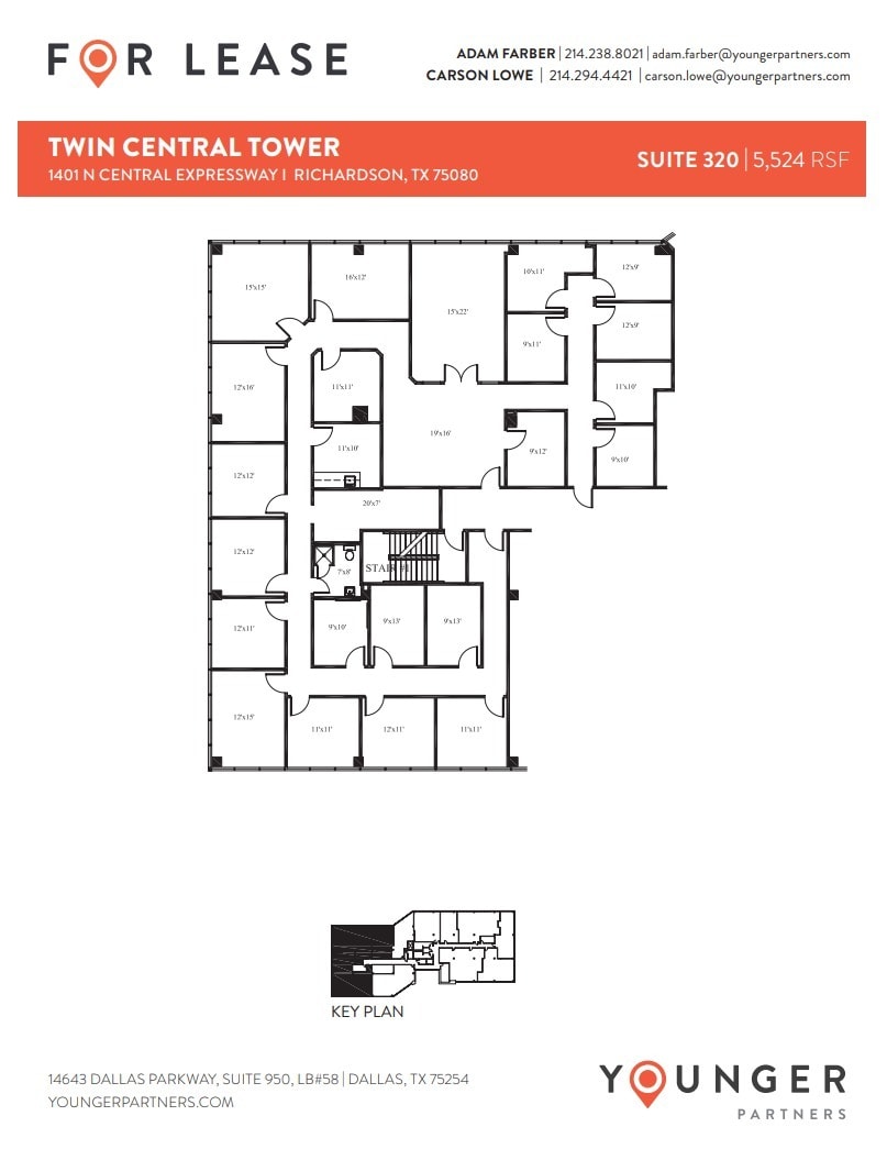 1401 N Central Expy, Richardson, TX to rent Floor Plan- Image 1 of 1