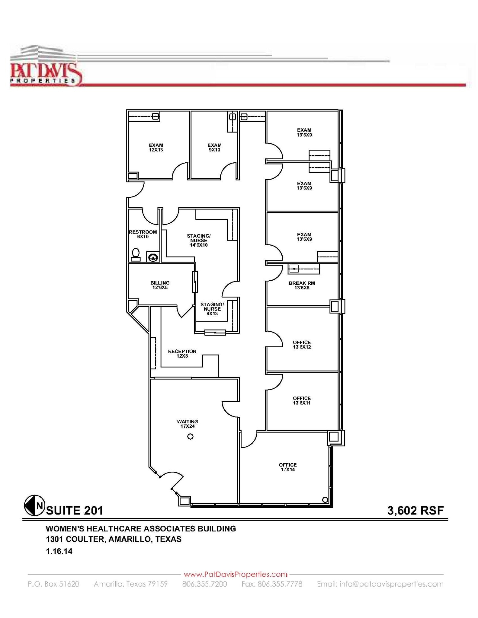1301 S Coulter St, Amarillo, TX to rent Floor Plan- Image 1 of 1