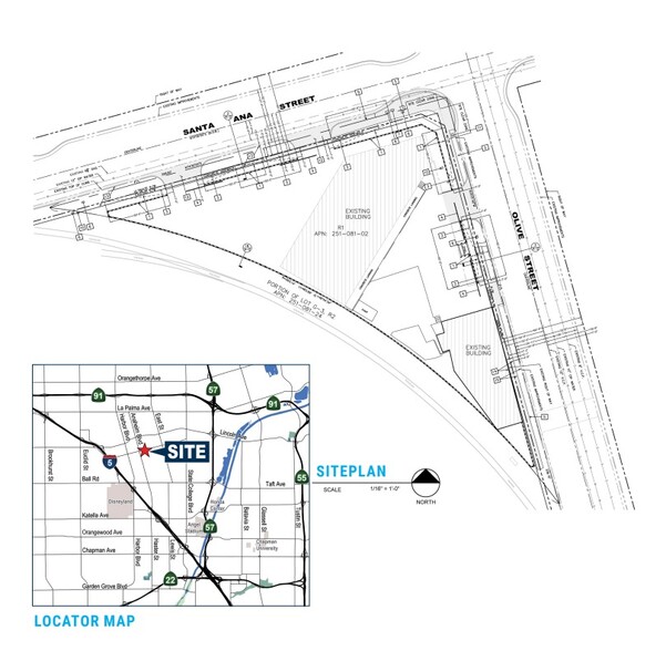 501 S Olive St, Anaheim, CA for sale - Site Plan - Image 1 of 1