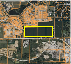 IL-120 between Stonewater Pkwy and N. Martin Rd, Mchenry, IL - aerial  map view