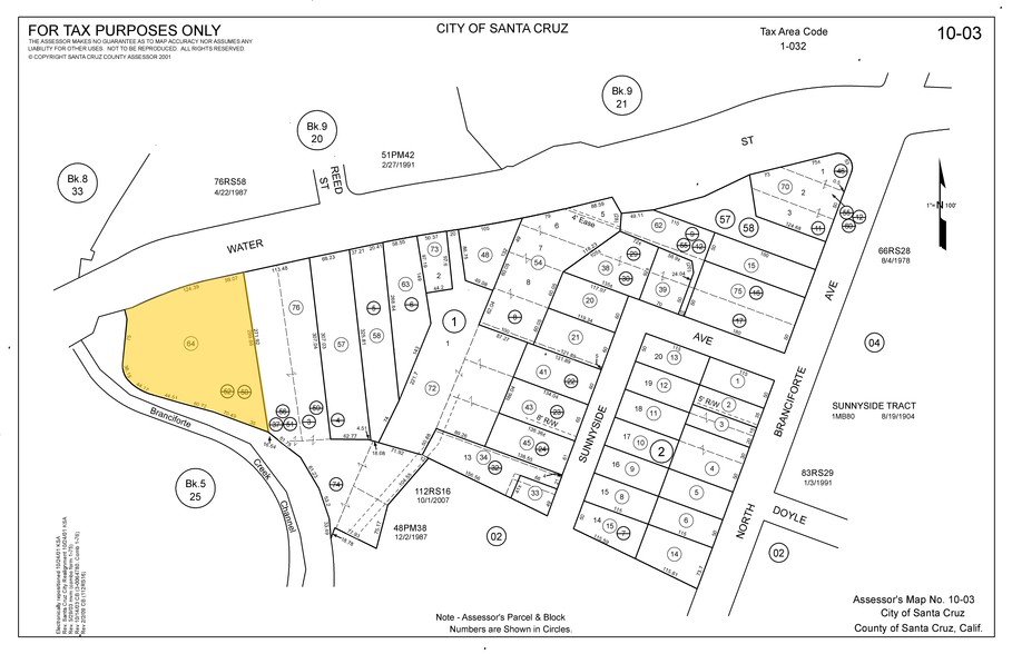 620 Water St, Santa Cruz, CA for rent - Plat Map - Image 3 of 3