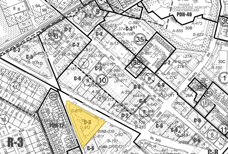 6849 Old Dominion Dr, McLean, VA for rent - Plat Map - Image 2 of 3