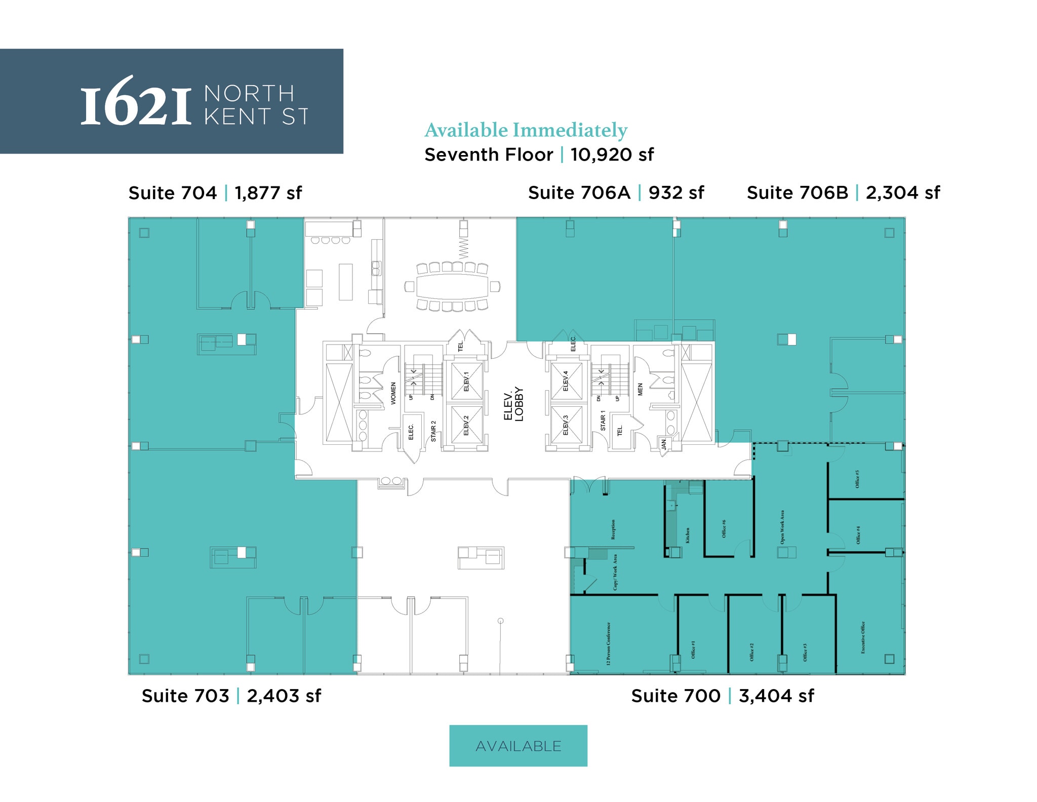 1621 N Kent St, Arlington, VA to rent Floor Plan- Image 1 of 1