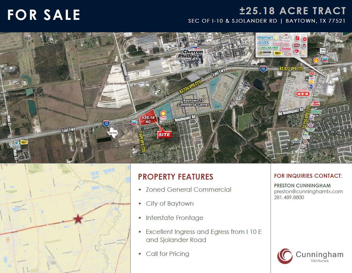 SJOLANDER SEC OF I10, Baytown 77521 Land for Sale