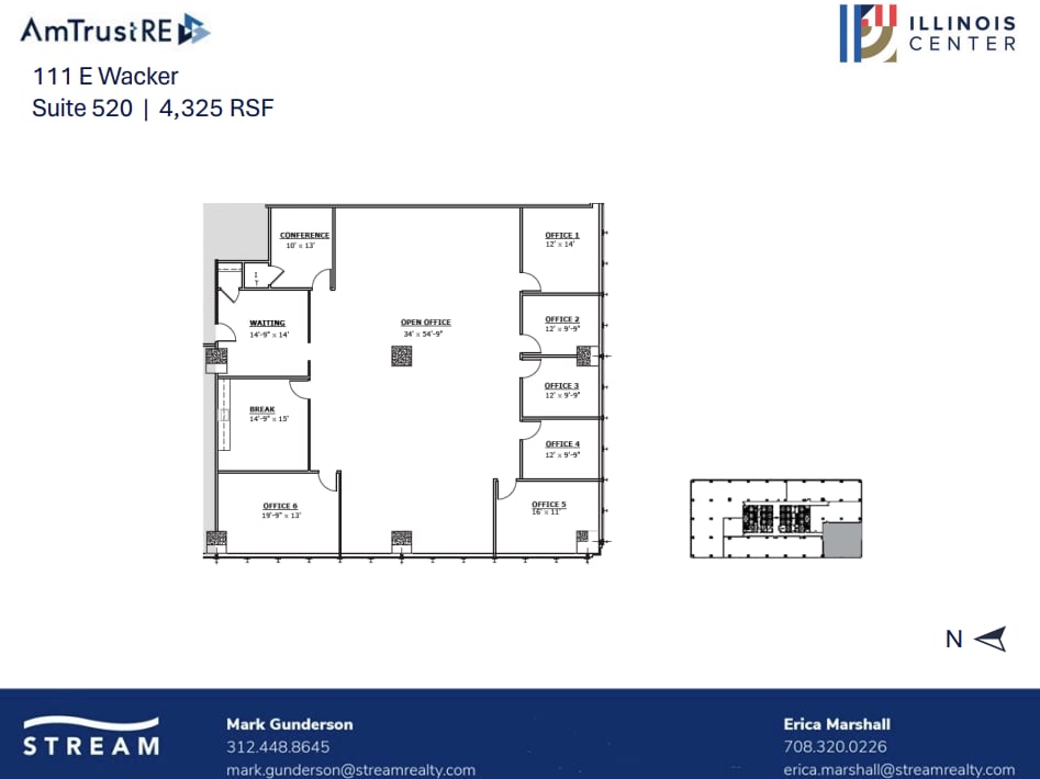111 E Wacker Dr, Chicago, IL to rent Floor Plan- Image 1 of 1