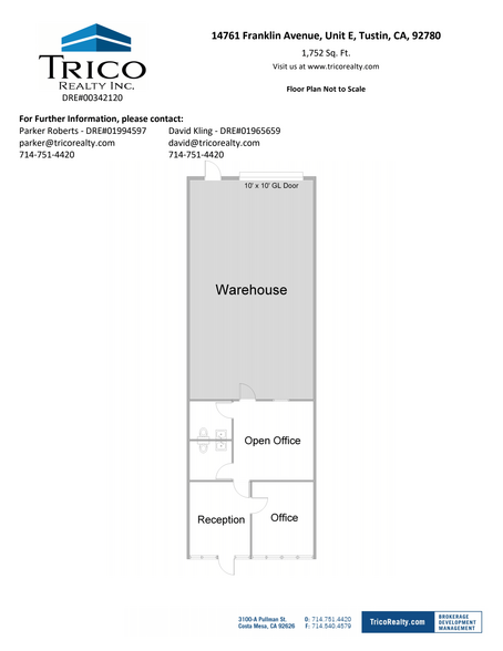 14731 Franklin Ave, Tustin, CA for rent - Floor Plan - Image 3 of 4