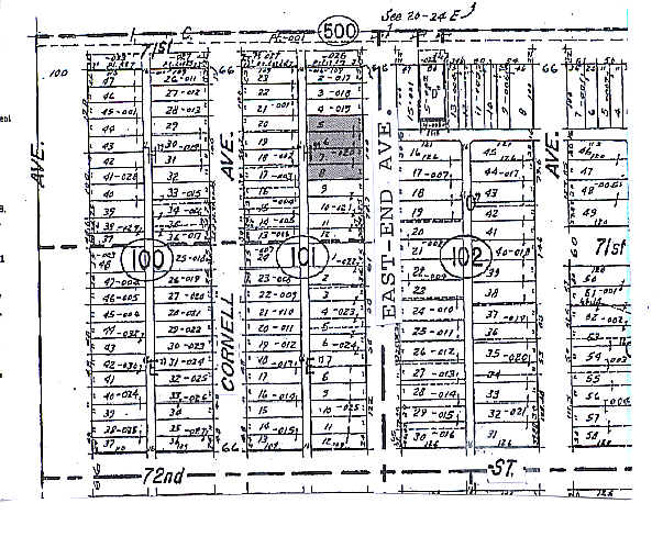 7110-7118 S East End Ave, Chicago, IL for sale - Plat Map - Image 2 of 4