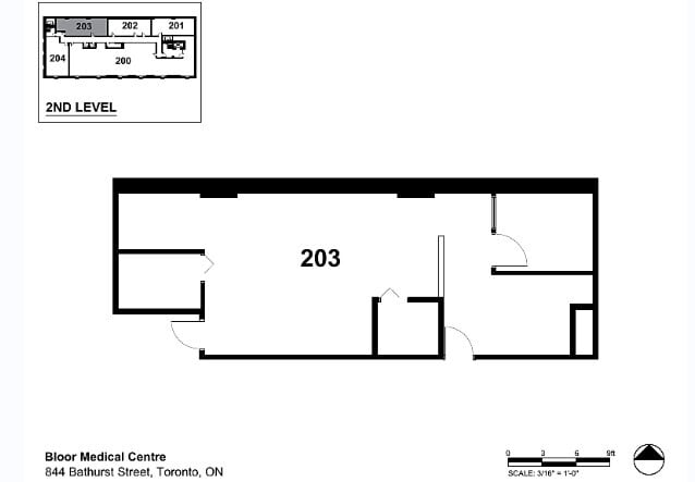 844 Bathurst St, Toronto, ON to rent Floor Plan- Image 1 of 1