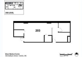 844 Bathurst St, Toronto, ON to rent Floor Plan- Image 1 of 1