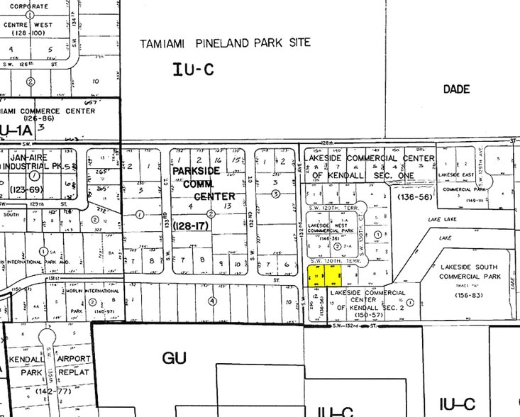 13192 SW 130th Ter, Miami, FL to rent - Plat Map - Image 2 of 3