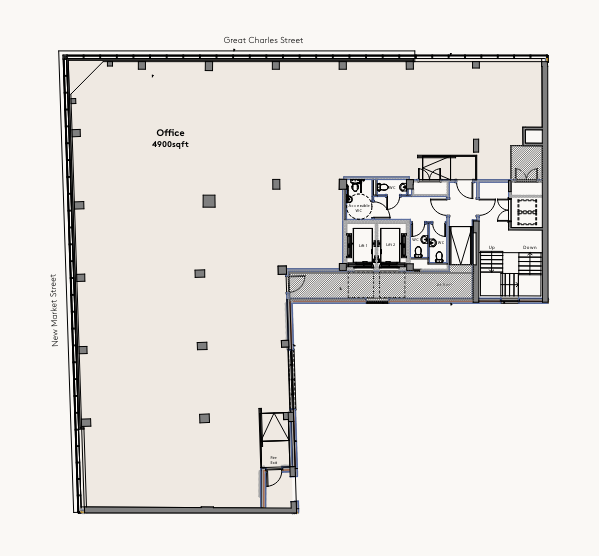 50 Great Charles Street Queensway, Birmingham for rent Floor Plan- Image 1 of 1