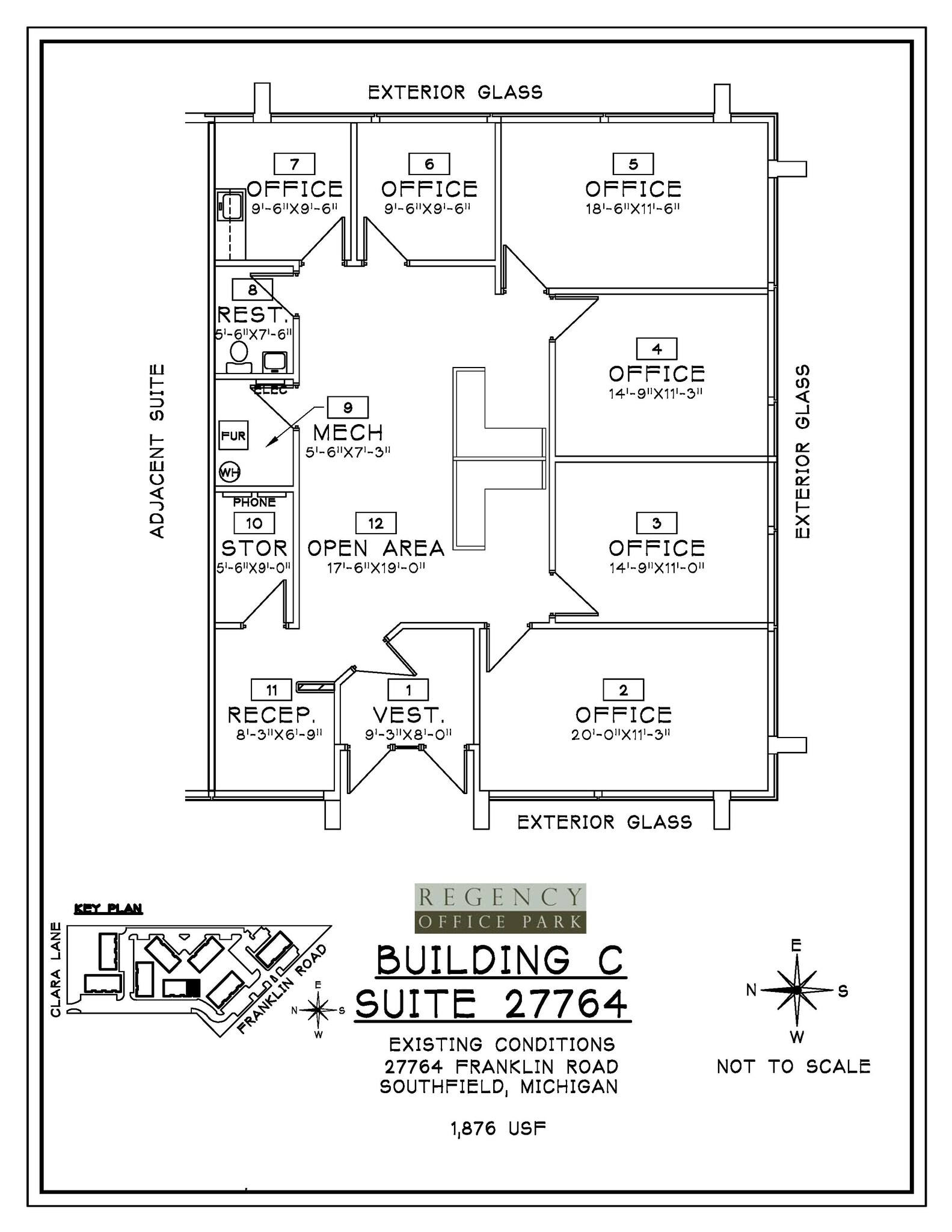 27650-27652 Franklin Rd, Southfield, MI to rent Floor Plan- Image 1 of 1