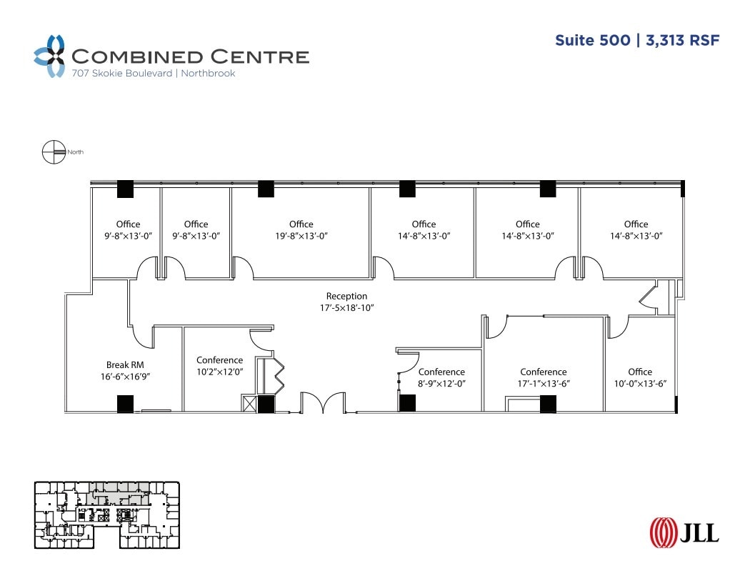 707 Skokie Blvd, Northbrook, IL to rent Floor Plan- Image 1 of 1