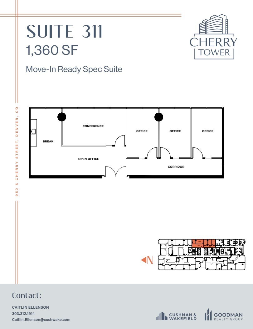 950 S Cherry St, Denver, CO to rent Floor Plan- Image 1 of 1