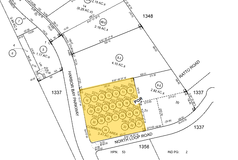 2221-2239 Harbor Bay Pky, Alameda, CA for rent - Plat Map - Image 2 of 18