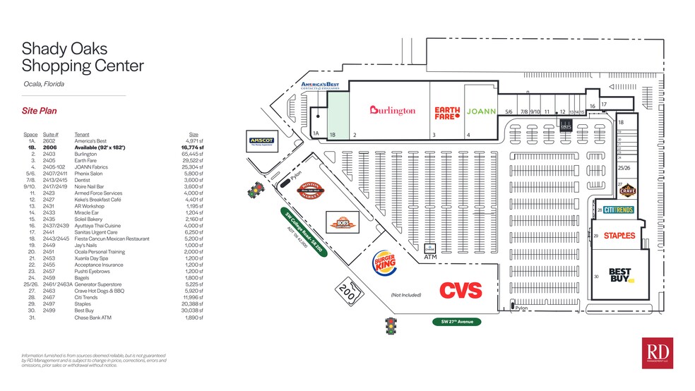 2401 SW 27th Ave, Ocala, FL for rent - Site Plan - Image 1 of 10