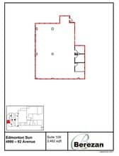 4960-4990 92 Ave NW, Edmonton, AB to rent Floor Plan- Image 1 of 1