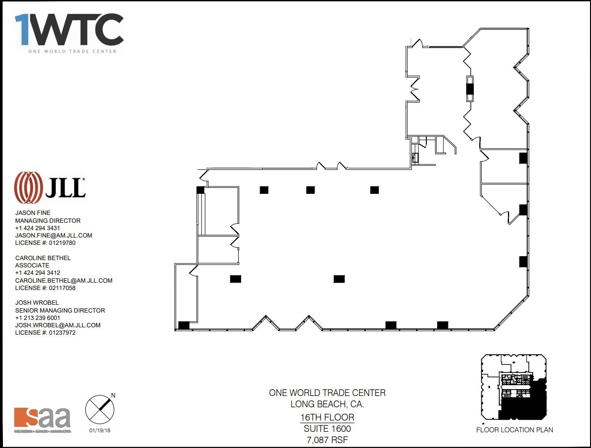 1 World Trade Ctr, Long Beach, CA to rent Floor Plan- Image 1 of 1