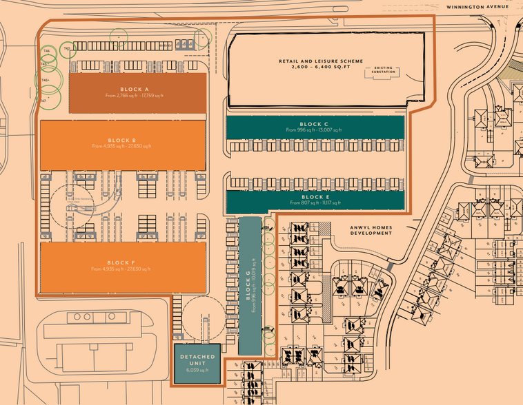 Winnington Av, Northwich for rent - Site Plan - Image 2 of 2