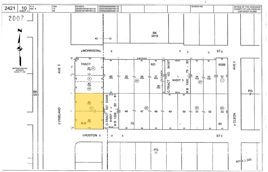 4926 Vineland Ave, North Hollywood, CA for rent - Plat Map - Image 2 of 6