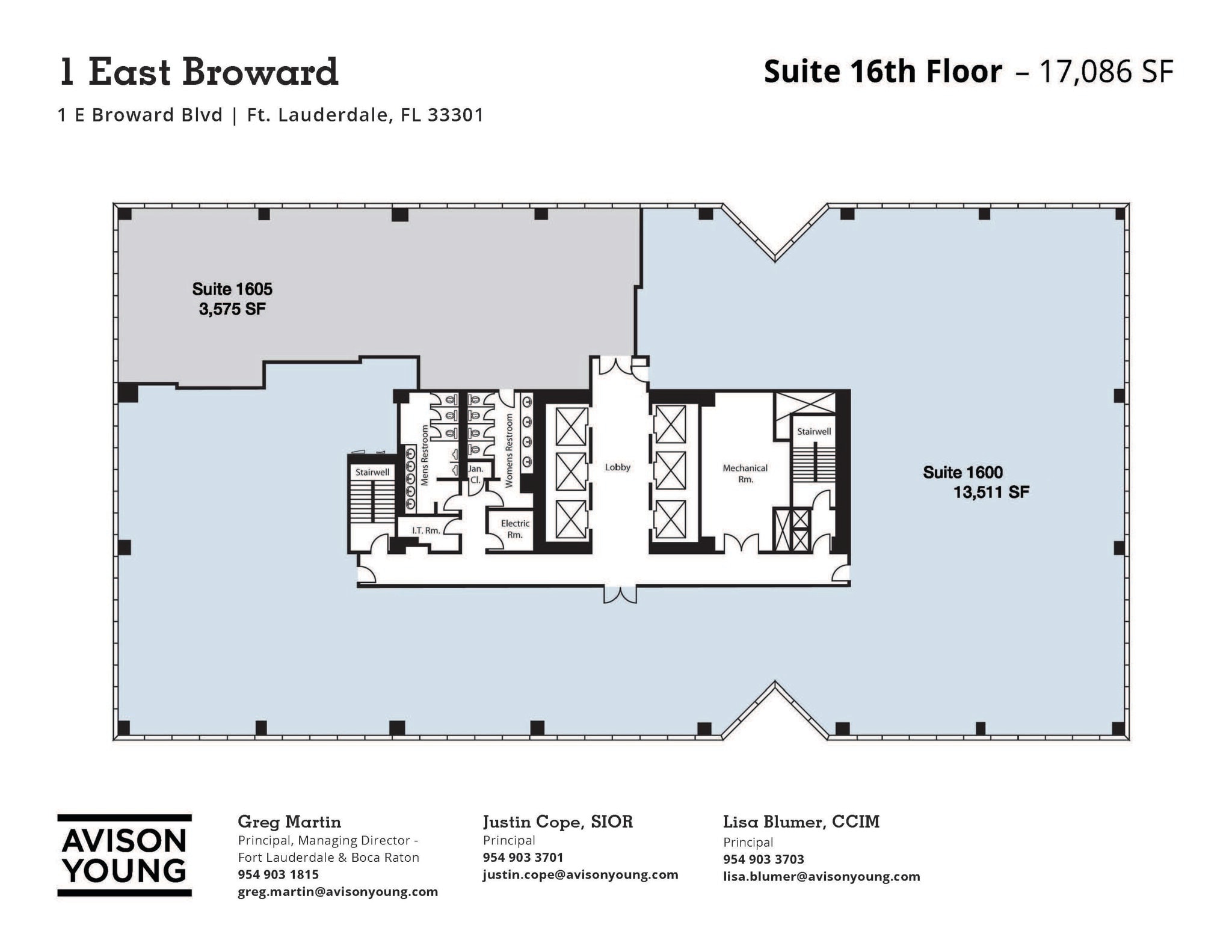 1 E Broward Blvd, Fort Lauderdale, FL to rent Floor Plan- Image 1 of 1