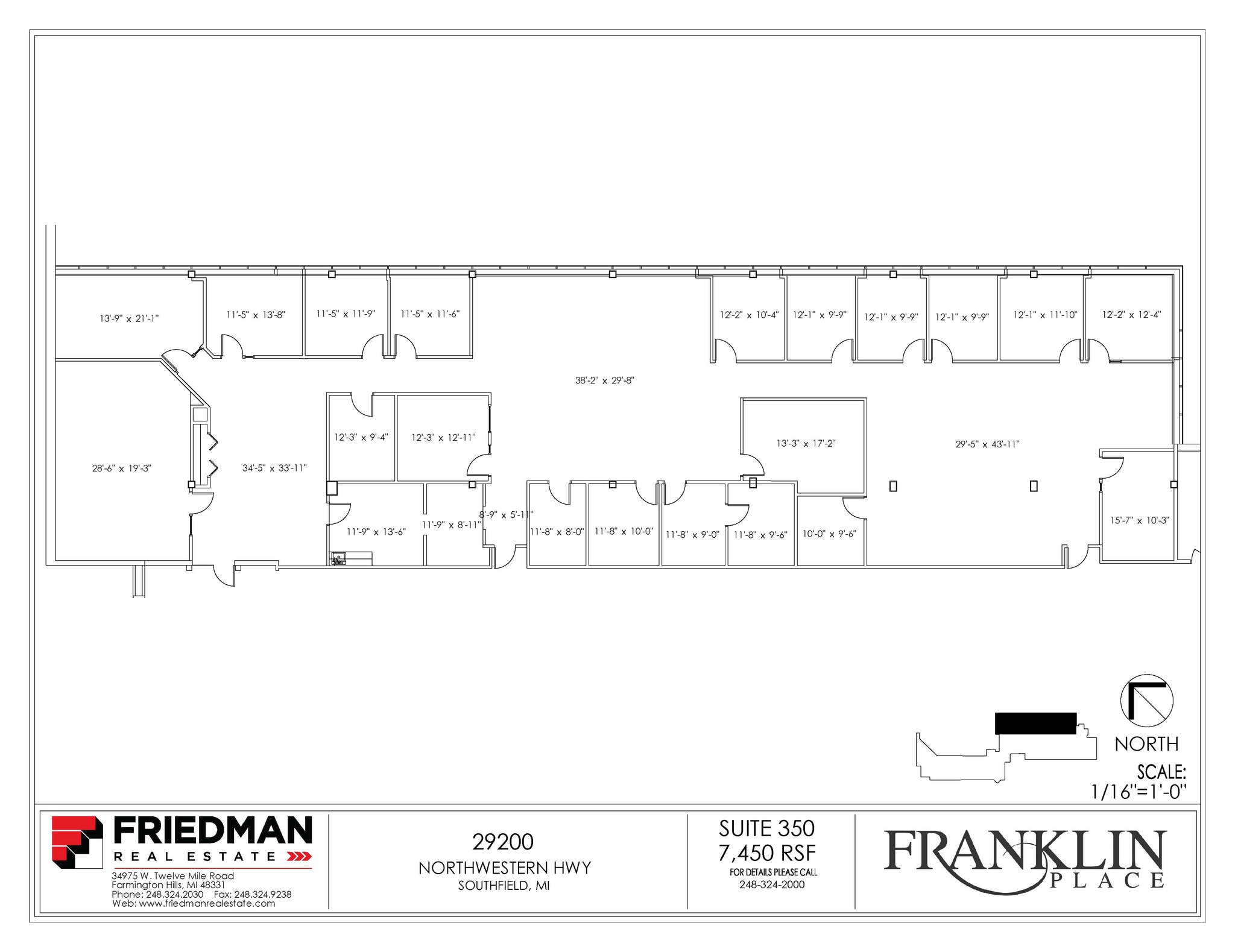 29200 Northwestern Hwy, Southfield, MI to rent Floor Plan- Image 1 of 1