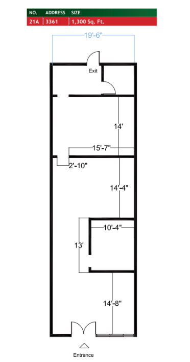 3301-3491 W Florida Ave, Hemet, CA for rent Floor Plan- Image 1 of 1