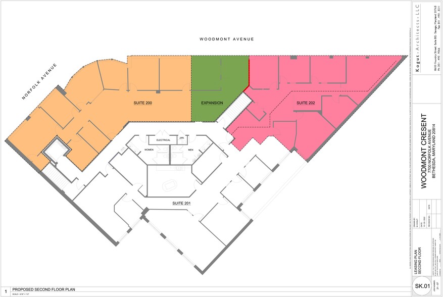 7770 Woodmont Ave, Bethesda, MD for rent - Site Plan - Image 1 of 4