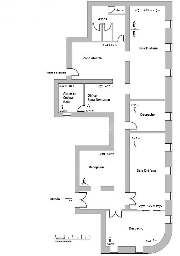 Office in Madrid, Madrid to rent Floor Plan- Image 1 of 1