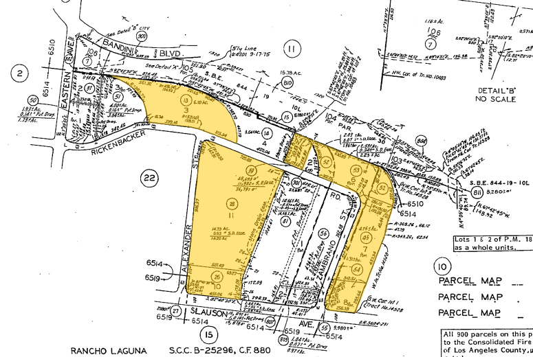 6000-6098 Rickenbacker Rd, Commerce, CA for rent - Plat Map - Image 3 of 11