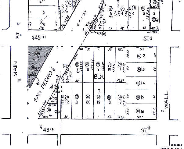 4500 S Main St, Los Angeles, CA for rent - Plat Map - Image 1 of 13