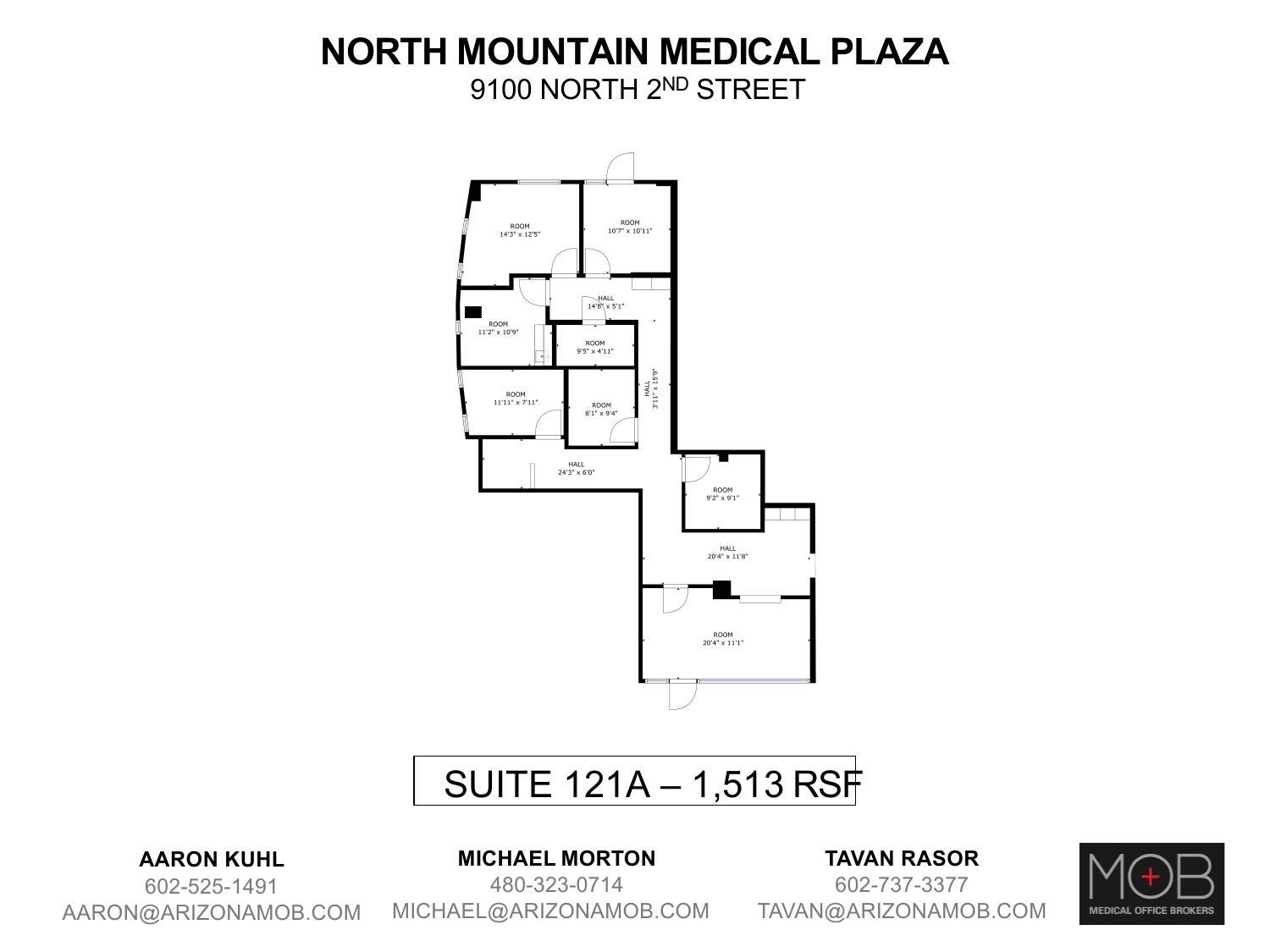 9100 N 2nd St, Phoenix, AZ for rent Floor Plan- Image 1 of 1