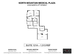 9100 N 2nd St, Phoenix, AZ for rent Floor Plan- Image 1 of 1