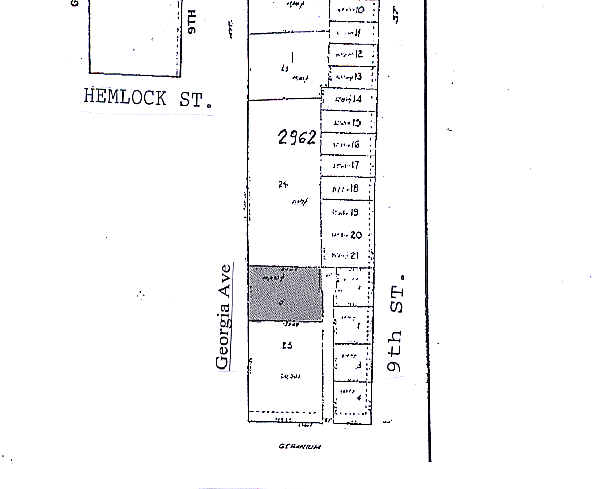 7421 Georgia Ave NW, Washington, DC for rent - Plat Map - Image 2 of 4