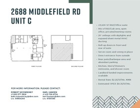 2682 Middlefield Rd, Redwood City, CA for rent Floor Plan- Image 1 of 1