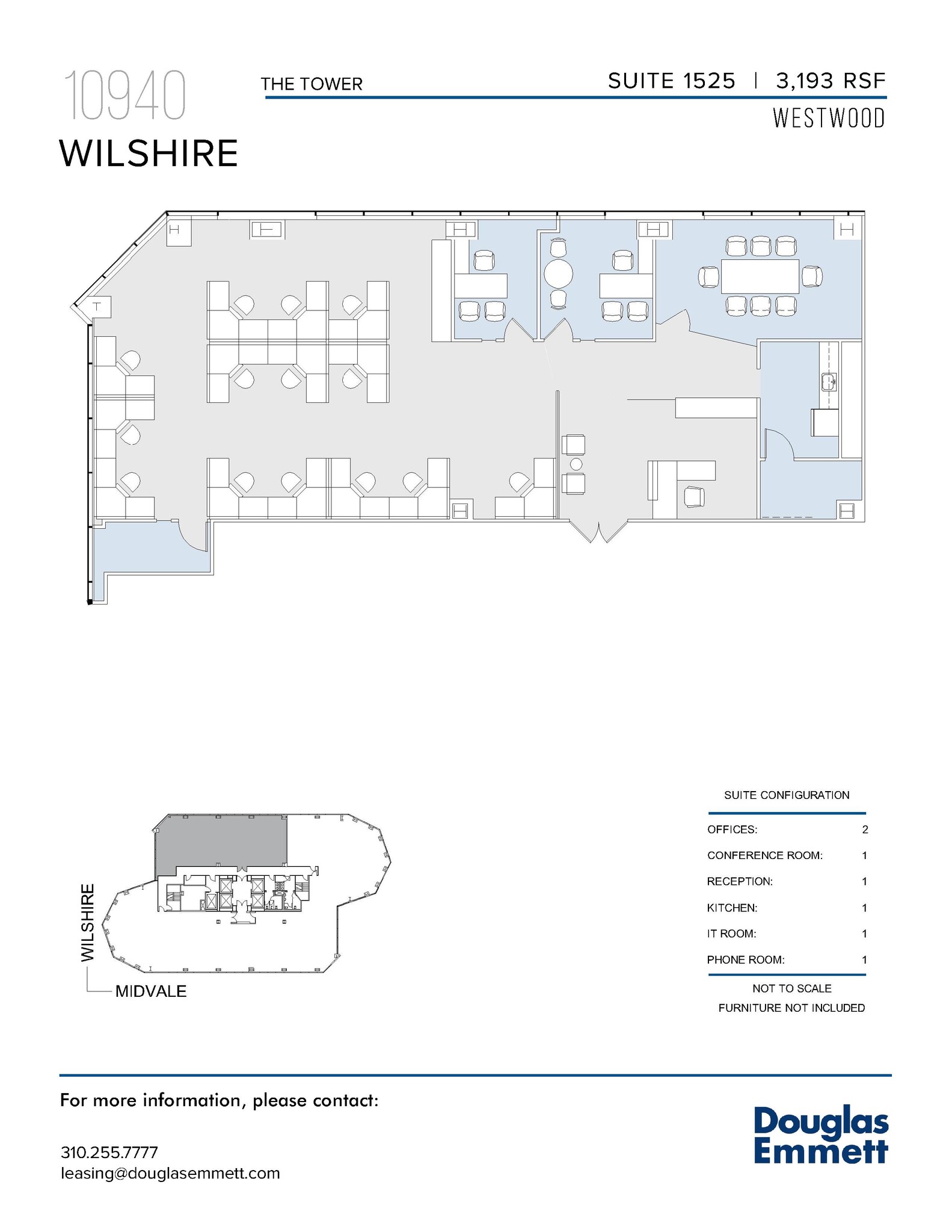 10940 Wilshire Blvd, Los Angeles, CA to rent Floor Plan- Image 1 of 1