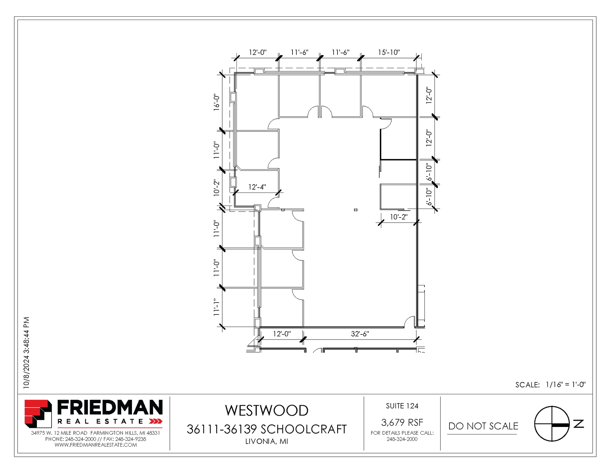 36133-36139 Schoolcraft Rd, Livonia, MI for rent Floor Plan- Image 1 of 2