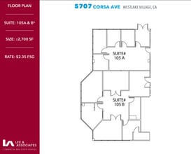5707 Corsa Ave, Westlake Village, CA to rent Floor Plan- Image 2 of 2